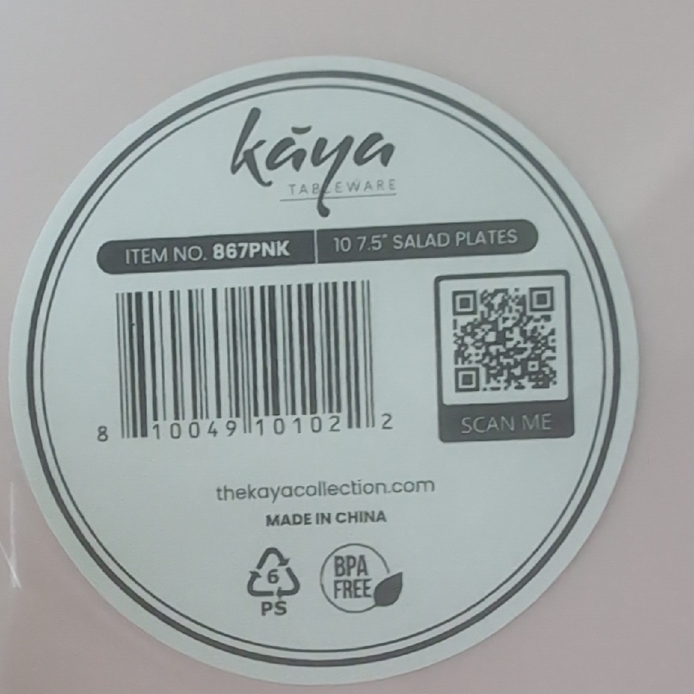 Pink Disposable Tableware Set - Picture 3 of 11